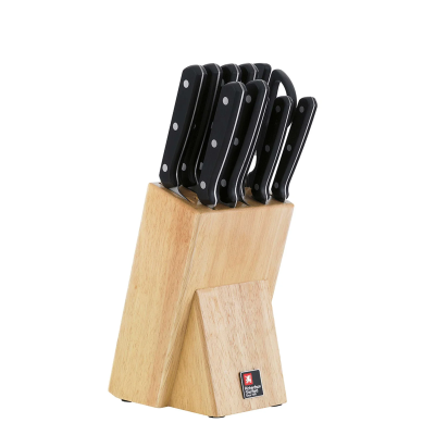Комплект ножове в дървен блок 10 части CUCINA, Richardson Sheffield Англия