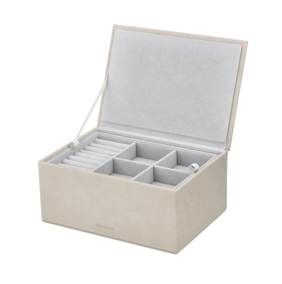 Кутия за бижута SAHLA, размер L - цвят опушено бежово (Nomad), BLOMUS Германия