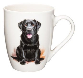 Порцеланова чаша с дръжка Лабрадор ретривър - 340 мл, 4LIVING 