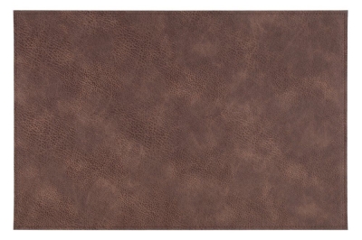 Кожена подложка за хранене 45 x 30 см Bergen - тъмно кафява, 4LIVING 