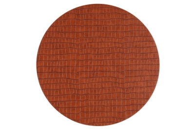 Кръгла подложка за хранене Ø 38 см Croc - кафява - 4Living