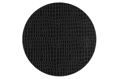 Кръгла подложка за хранене Ø 38 см Croc - черна 4Living