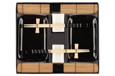 Комплект за сервиране на суши 10 части MAKU, черен цвят, Tammer Brands Финландия