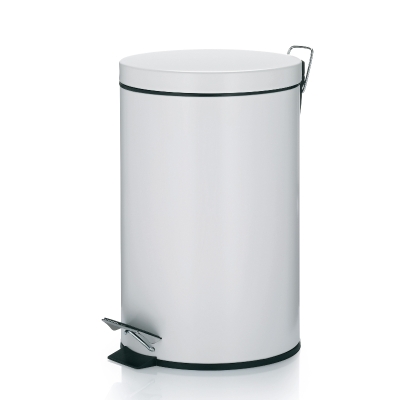 Кош за отпадъци с педал 12 л Monaco - бял, KELA Германия