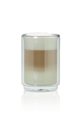 Двустенна чаша за топли напитки 400 мл - сиво стъкло IMPACT, AdHoc Германия