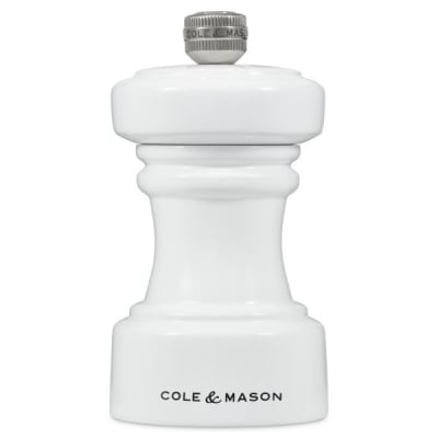 Мелничка за пипер 10.4 см HOXTON, цвят бял гланц, COLE & MASON Англия