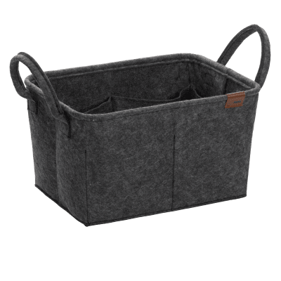 Текстилна кошница - органайзер FAY, тъмно сив цвят, KELA Германия