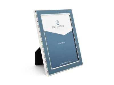 Рамка за снимки със сребърно покритие 13 x 18 см Colore, син цвят, ZILVERSTAD Нидерландия