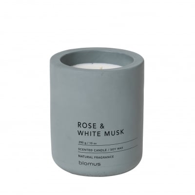 Ароматна свещ FRAGA размер L, цвят FlintStone, аромат Rose & White Musk, BLOMUS Германия