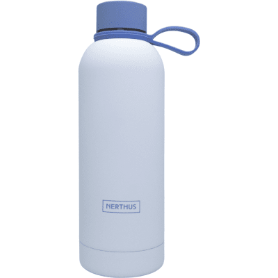 Двустенна бутилка с дръжка 500 мл URBAN, син цвят, Nerthus Испания