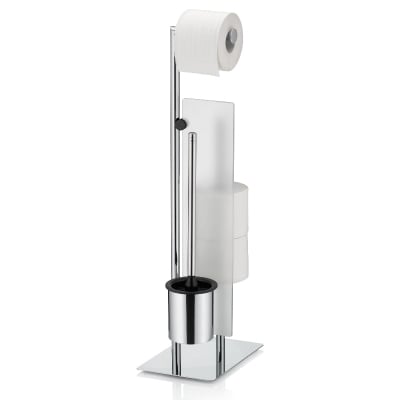 К-т стойка за тоалетна хартия, четка за тоалетна и държач за рез. ролки “Style 2.0“ - полирана - свободно стояща, KELA Германия
