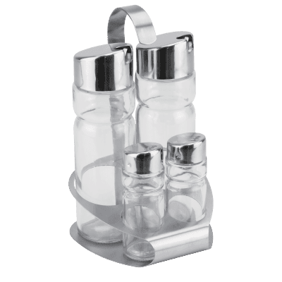 Оливерник 4 части със стойка Lux Line - 160 мл +35 мл