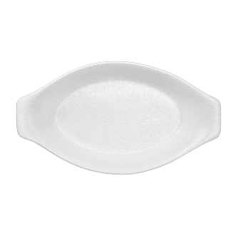 Керамично плато - шола овал 21.5 x 11.5 см - ATLAS WHITE