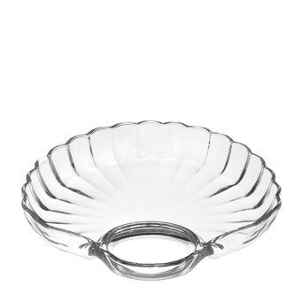 Стъклено плато за разядки Мида - 24 x 22 x h 3.5 см