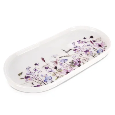 Порцеланово плато овал 25 x 12 см - Полски цветя, VL Полша