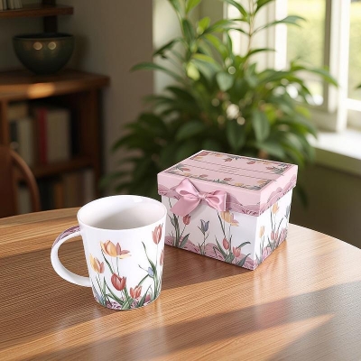 Керамична чаша за кафе или чай 290 мл, Лалета