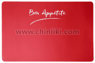Правоъгълна подложка за хранене 43.5 x 28.5 см BON APPETIT RED, 12 броя