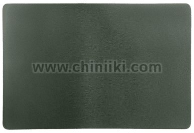 Кожена подложка за хранене, зелен цвят, 45 x 30 см, 6 броя