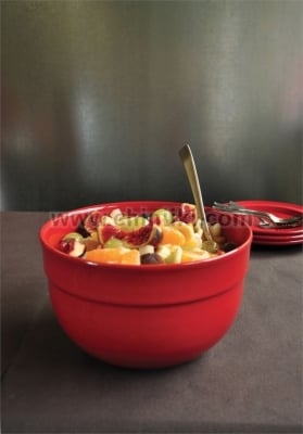 Керамична купа за печене / салата 17.5 см, червен цвят, MIXING BOWL, EMILE HENRY Франция