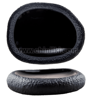 Порцеланова чиния Гнездо за презентация 28 см, черен цвят