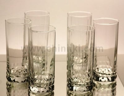 Стъклени чаши за вода и безалкохолни напитки 265 мл Kastalia, 6 броя