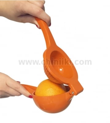 Метална ръчна изстисквачка за портокали 23.3 см,ORANGE, Vin Bouquet Испания