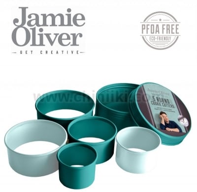Комплект от 5 броя форми за десерт, цвят атлантическо зелено / светлосиньо, Jamie Oliver