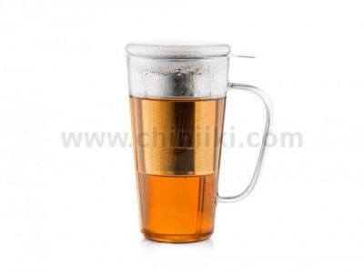 Стъклена чаша за чай 500 мл с филтър RIMINI, BREDEMEIJER Нидерландия