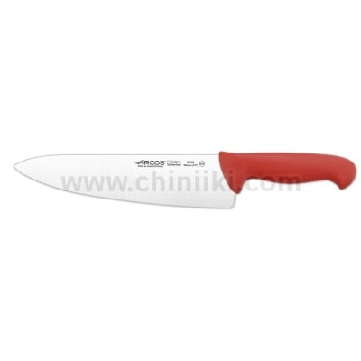 Нож на готвача 25 см, червена дръжка, Arcos Испания