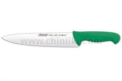 Нож на готвача 25 см, зелена дръжка, Arcos Испания