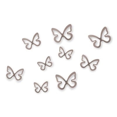 UMBRA Комплект декорация за стена “FLITTERBYE“ - 8 бр. пеперуди - 4 размера