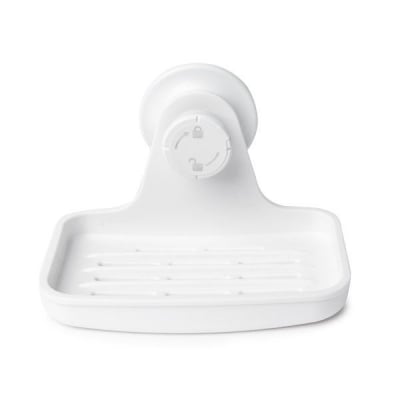Вакуумна поставка за сапун FLEX GEL-LOCK, бял цвят, UMBRA Канада