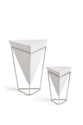 Комплект декорация TRIGG, 2 части, цвят бял / никел, UMBRA Канада