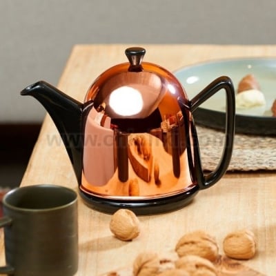 Стоманен чайник 1000 мл Cosy® Manto, цвят мед / черен, BREDEMEIJER Нидерландия