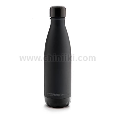 Двустенна термо бутилка 500 мл с вакуумна изолация, CENTRAL PARK, цвят черен, ASOBU Канада