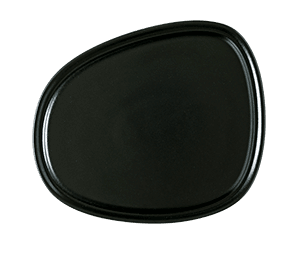 Порцеланова черна чиния 24.5 x 20.5 см NOTTE, Bonna Турция
