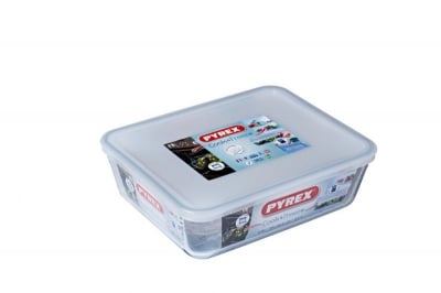 Правоъгълна кутия за съхранение с капак 22 x 17 см, COOK & FREEZE, PYREX Франция