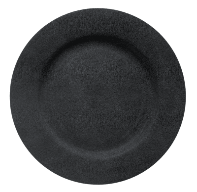 Подложна чиния 33 см OLD FASHIONED, цвят черен мат, полипропилен