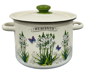 Руска емайлирана тенджера с капак 4.5 литра Hyacinth
