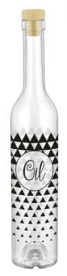 Стъклена бутилка за олио/зехтин с тапа OIL HENA, 500 мл