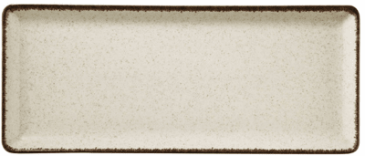 Порцеланово правоъгълно плато 35 x 15 см PEARL TAN, бежов цвят, KUTAHYA Турция