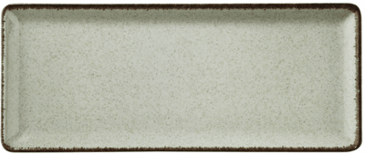 Порцеланово правоъгълно плато 35 x 15 см PEARL TAN, зелен цвят, KUTAHYA Турция