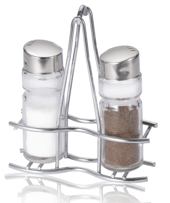 Комплект за сол и пипер с метална стойка MODERN LINE
