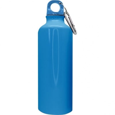 Туристическа алуминиева бутилка с карабинер 800 мл, цвят син, Nerthus Испания