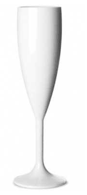 Чаша за шампанско 180 мл GASTRO, бял цвят, поликарбонат, анти вакуум система