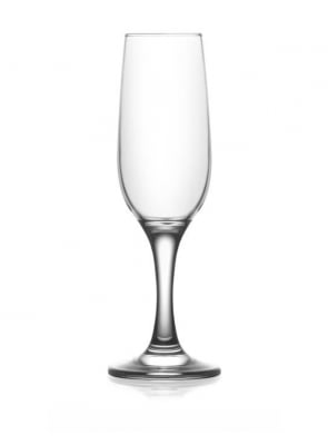 Стъклени чаши за шампанско 215 мл FAME, 6 броя