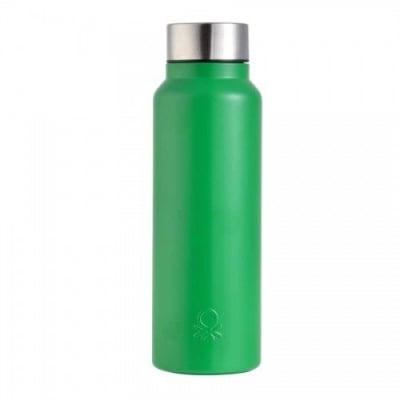 Стоманена зелена бутилка за вода 750 мл, United Colors Of Benetton