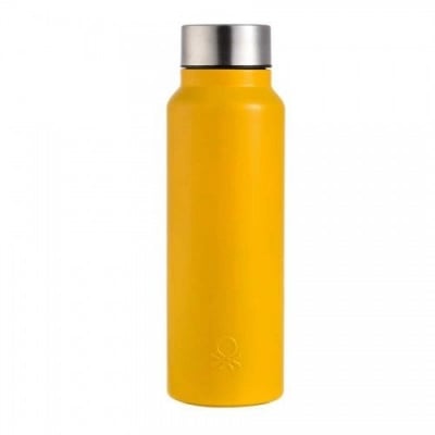 Стоманена жълта бутилка за вода 750 мл, United Colors Of Benetton