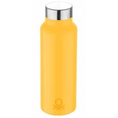Стоманена светло жълта бутилка за вода 750 мл, United Colors Of Benetton