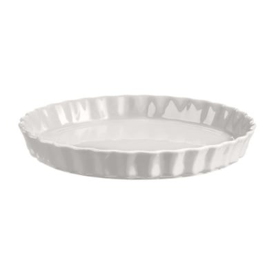 Керамична форма за тарт 29,5 см TART DISH, бял цвят, EMILE HENRY Франция